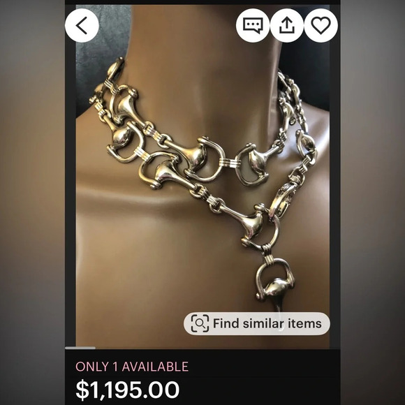 Horsebit ? Metal Chain Belt Long EUC 50in Y2K main image 4
